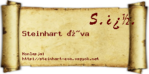 Steinhart Éva névjegykártya